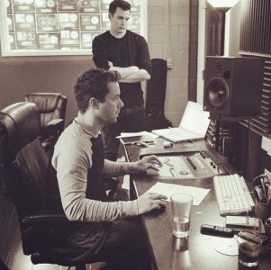 Jeffery Allen listens to play back as we are working on production